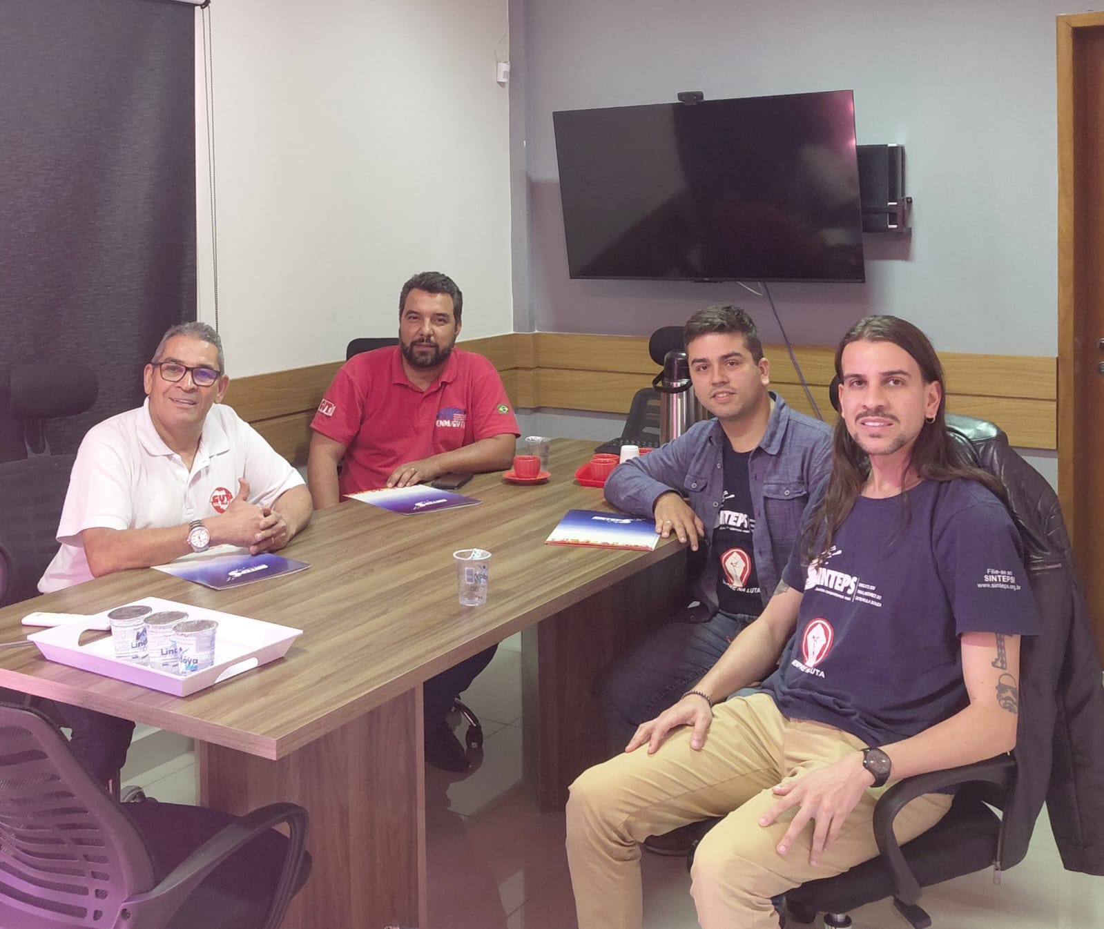 Diretores do Sinteps reuniram-se com o futuro coordenador da subsede da CUT